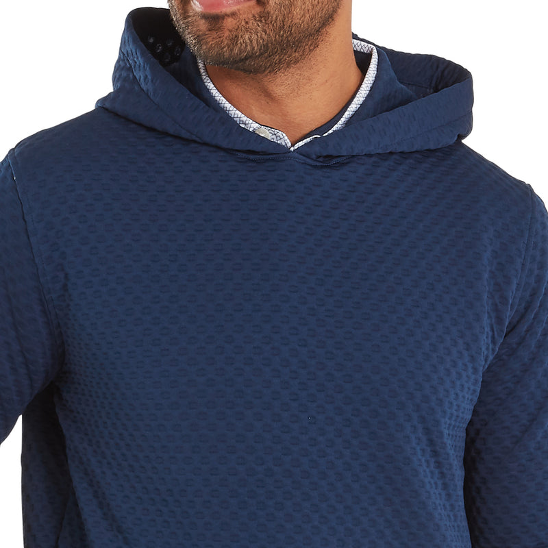 FootJoy Textured Knit Hoodie - Navy