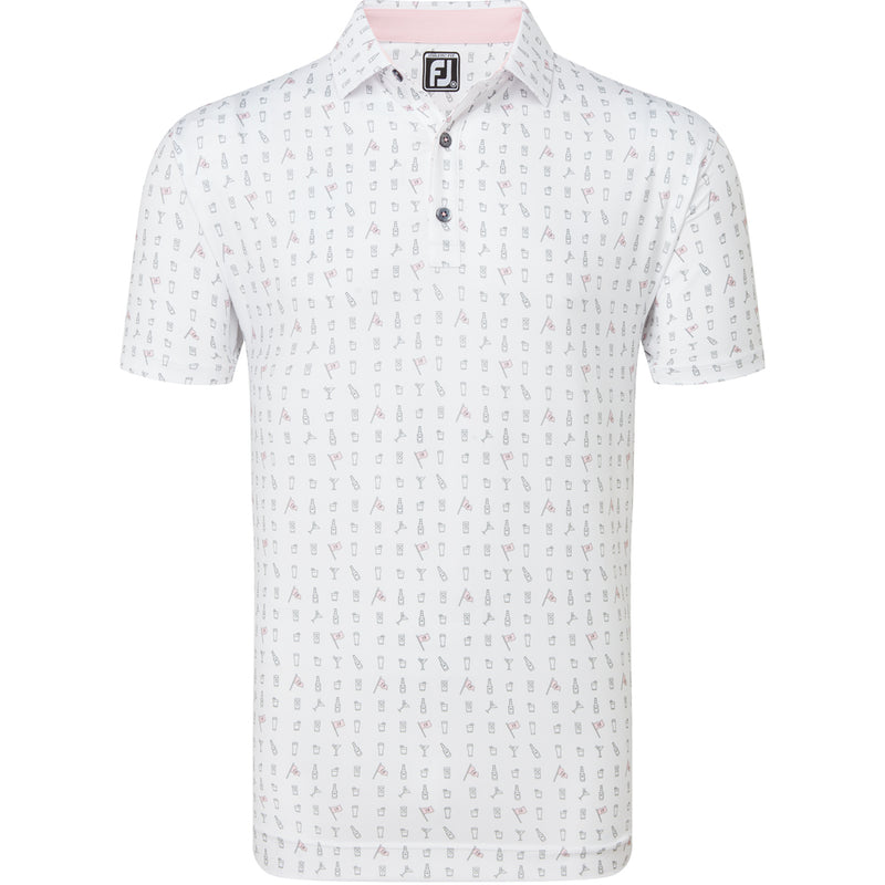 FootJoy The 19th Hole Lisle Polo Shirt - White