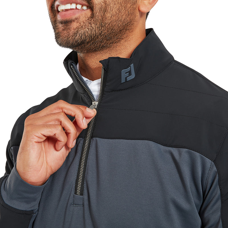 FootJoy Thermoseries Hybrid Midlayer - Black/Charcoal