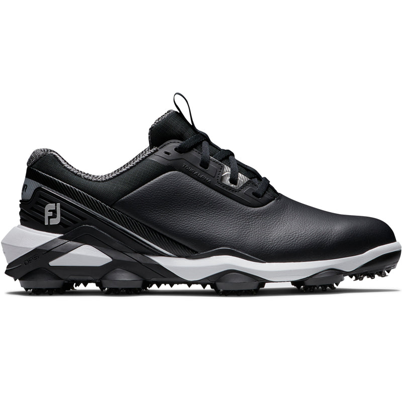 FootJoy Tour Alpha Spiked Waterproof Shoes - Black/White/Silver