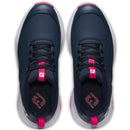 FootJoy Tour Rival Ladies Spiked Waterproof Shoes - Navy/White/Pink