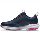 FootJoy Tour Rival Ladies Spiked Waterproof Shoes - Navy/White/Pink