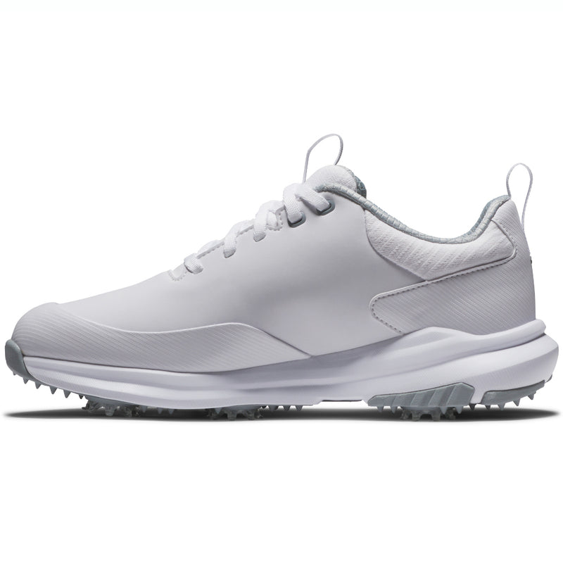 FootJoy Tour Rival Ladies Spiked Waterproof Shoes - White/White/Grey