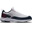 FootJoy Tour Rival Spiked Shoes - White/Navy/Red