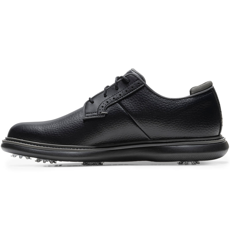 FootJoy Traditions Blucher Spiked Waterproof Shoes - Black