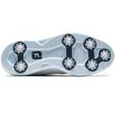 FootJoy Traditions Blucher Spiked Waterproof Shoes - Ltd Edition White/Navy/Blue