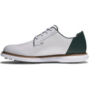 FootJoy Traditions Blucher Waterproof Spiked Shoes - White/Green