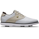 FootJoy Traditions Ladies Spiked Shoes - White/Tan/Black