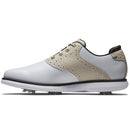 FootJoy Traditions Ladies Spiked Shoes - White/Tan/Black