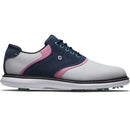 FootJoy Traditions Spiked Shoes - White/Navy/Pink