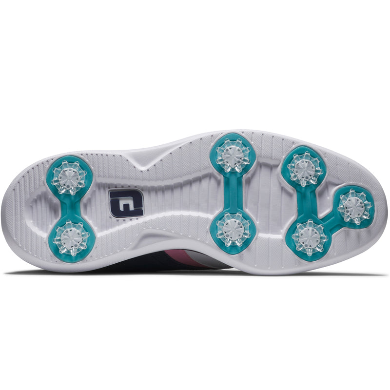 FootJoy Traditions Spiked Shoes - White/Navy/Pink