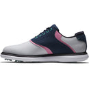 FootJoy Traditions Spiked Shoes - White/Navy/Pink