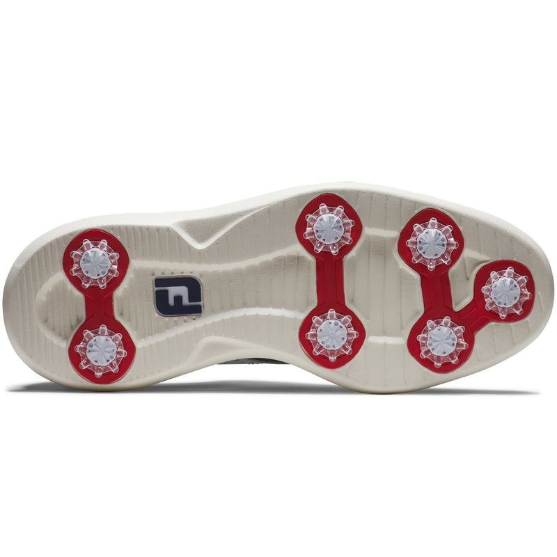 FootJoy Traditions Spiked Shoes - White/Navy/Red