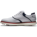 FootJoy Traditions Spiked Shoes - White/Navy/Red