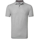 FootJoy Tweed Texture Pique Polo Shirt - Grey Cliff