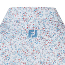 FootJoy Watercolour Floral Print Pique Polo Shirts - White/Chambray/Nantucket Red
