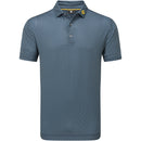 FootJoy Wiggle Print Lisle Polo Shirt - Navy/Grey/White