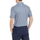 FootJoy Houndstooth Geo Lisle Polo Shirt - Dark Denim