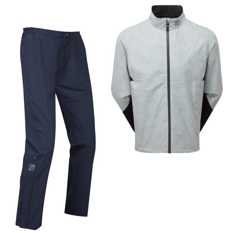 FootJoy HydroLite X Waterproof Suit - Grey Camo/Navy