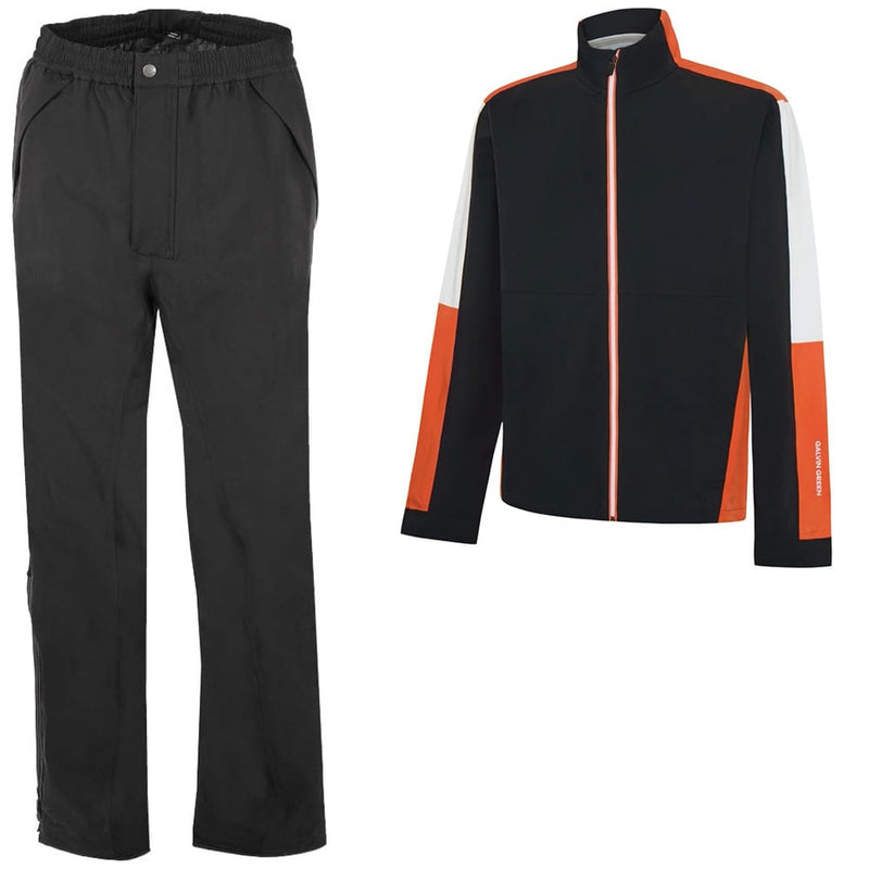 Galvin Green Arlo Waterproof Suit - Black/Orange