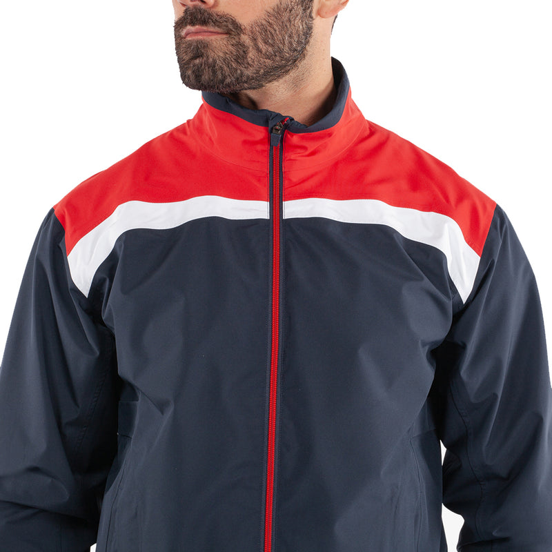 Galvin Green Anton Waterproof DRYVR Jacket - Navy/Red