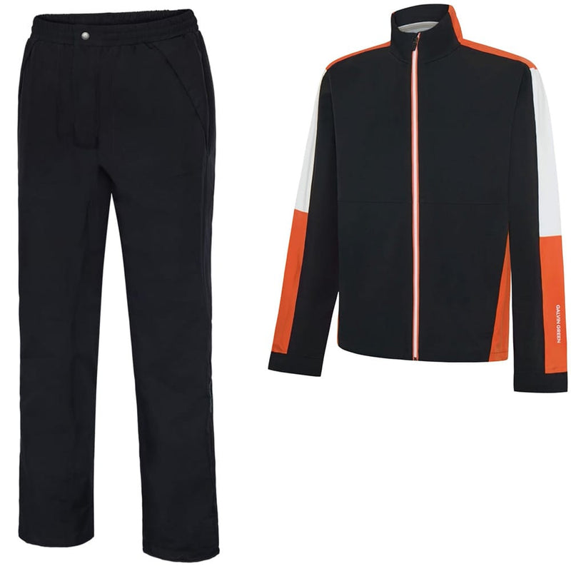 Galvin Green Arlo Waterproof Suit - Black/Orange