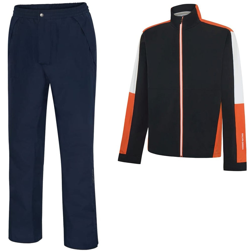 Galvin Green Arlo Waterproof Suit - Black/Orange/Navy