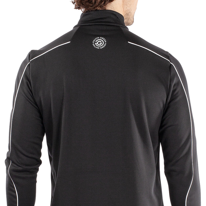 Galvin Green Dave 1/4 Zip Pullover - Black/White