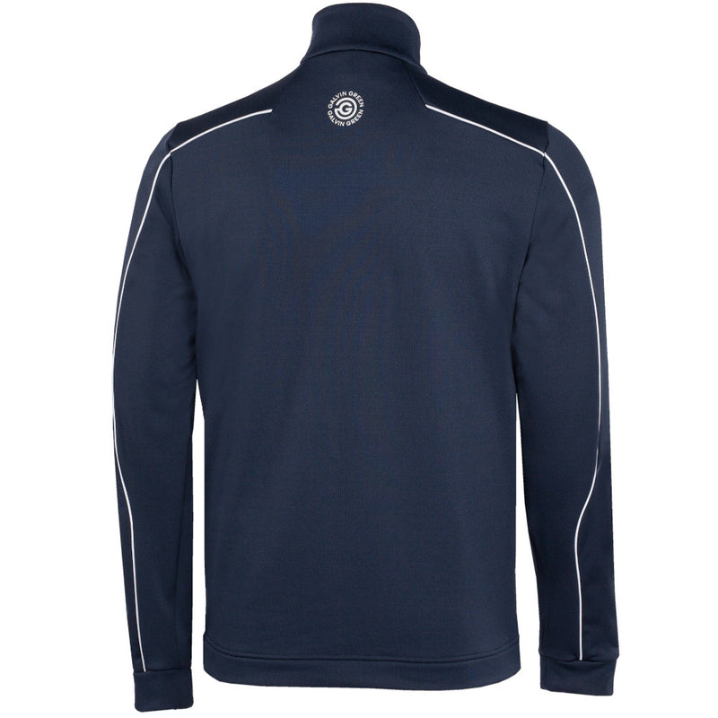 Galvin Green Dave 1/4 Zip Pullover - Navy/White