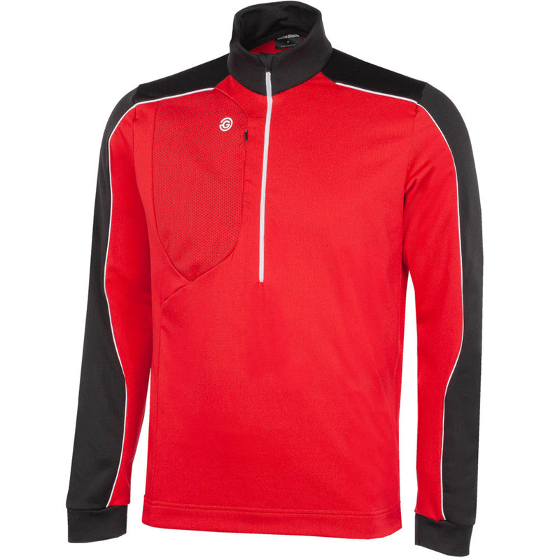 Galvin Green Dave 1/4 Zip Pullover - Red/Black