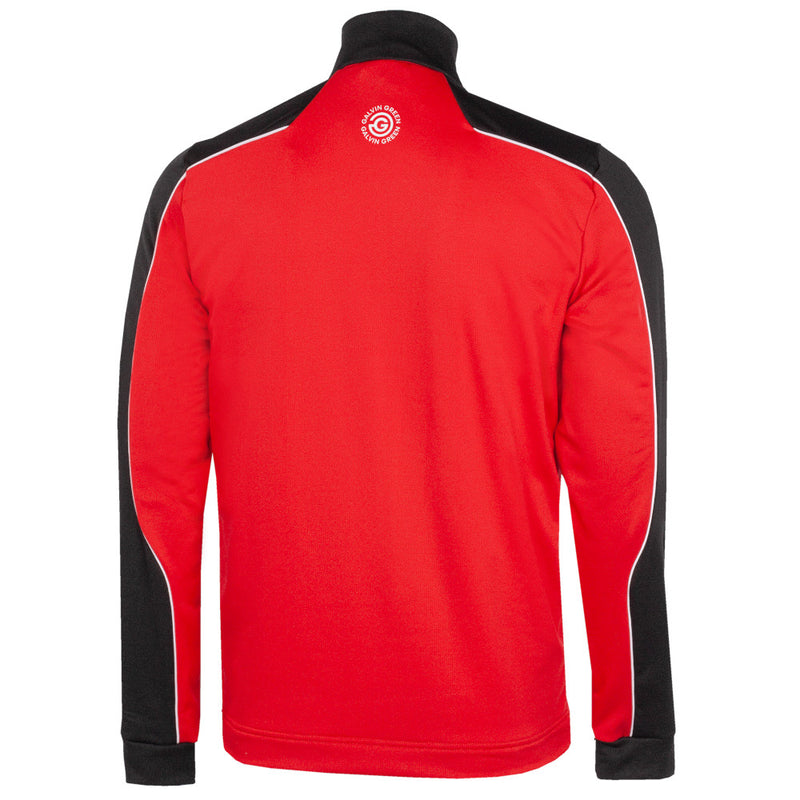 Galvin Green Dave 1/4 Zip Pullover - Red/Black