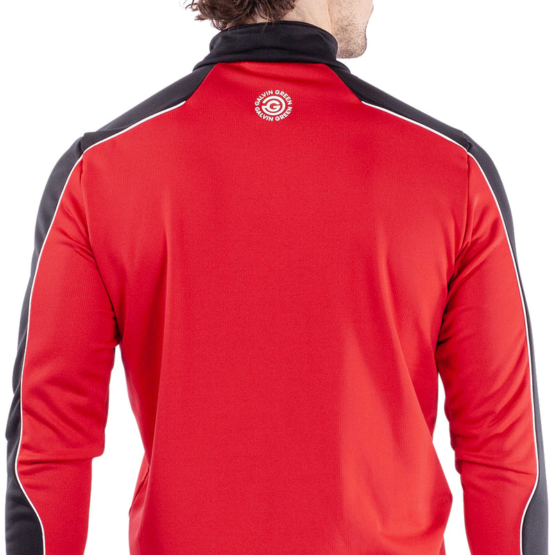 Galvin Green Dave 1/4 Zip Pullover - Red/Black