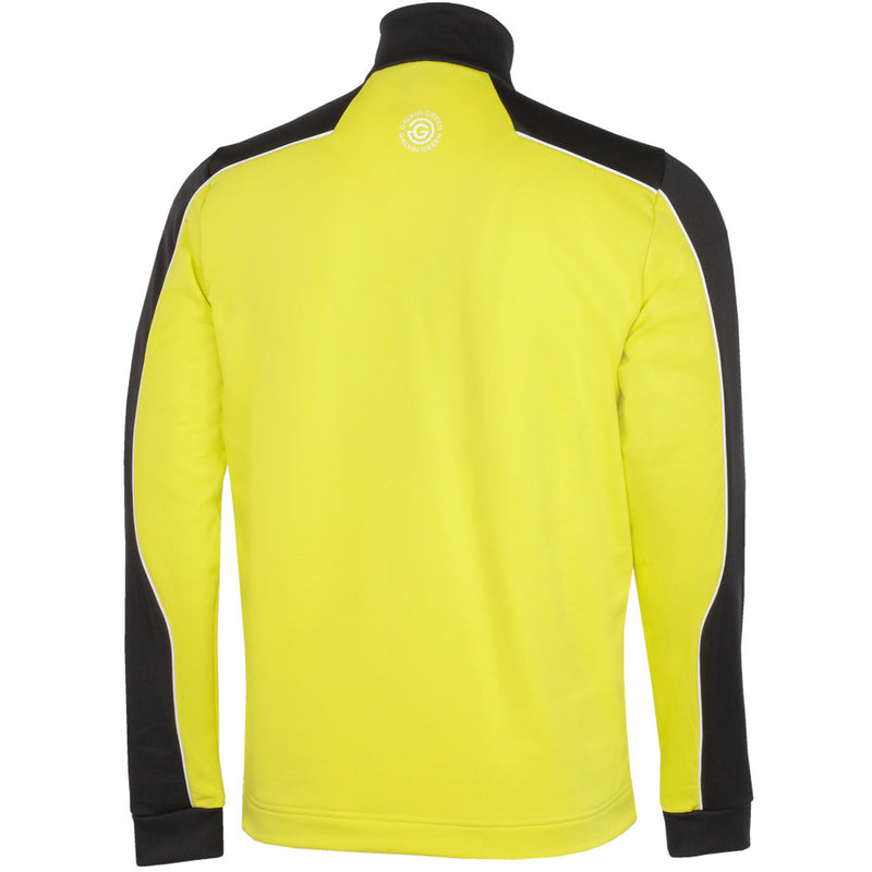 Galvin Green Dave 1/4 Zip Pullover - Sunny Lime/Black