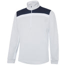 Galvin Green Dean 1/2 Zip Pullover - Cool Grey/Navy