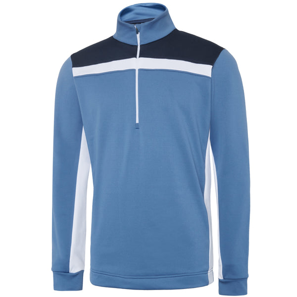 Galvin Green Dean 1/2 Zip Pullover - Moonlight Blue/Navy