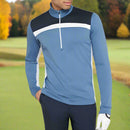 Galvin Green Dean 1/2 Zip Pullover - Moonlight Blue/Navy