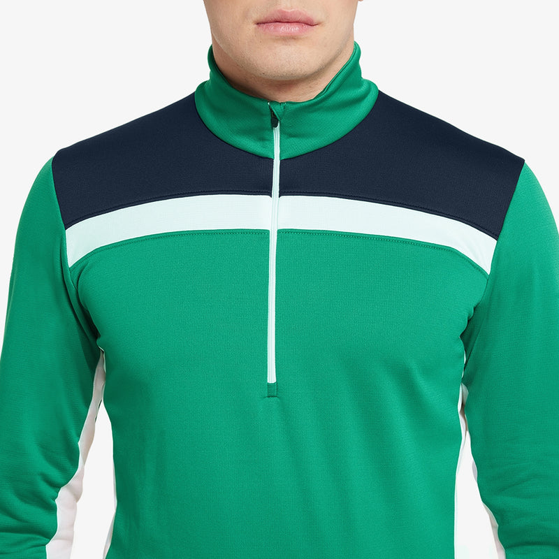 Galvin Green Dean 1/2 Zip Pullover - Navy/Golf Green