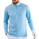 Galvin Green Dion 1/4 Zip Pullover - Alaskan Blue Melange