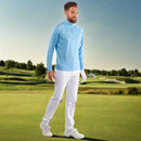 Galvin Green Dion 1/4 Zip Pullover - Alaskan Blue Melange