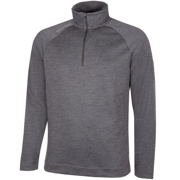 Galvin Green Dion 1/4 Zip Pullover - Black Melange