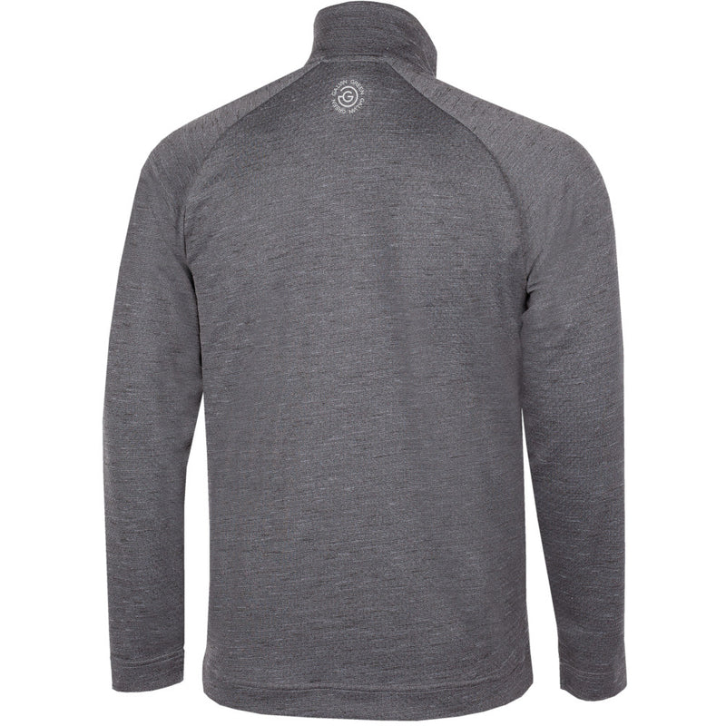 Galvin Green Dion 1/4 Zip Pullover - Black Melange