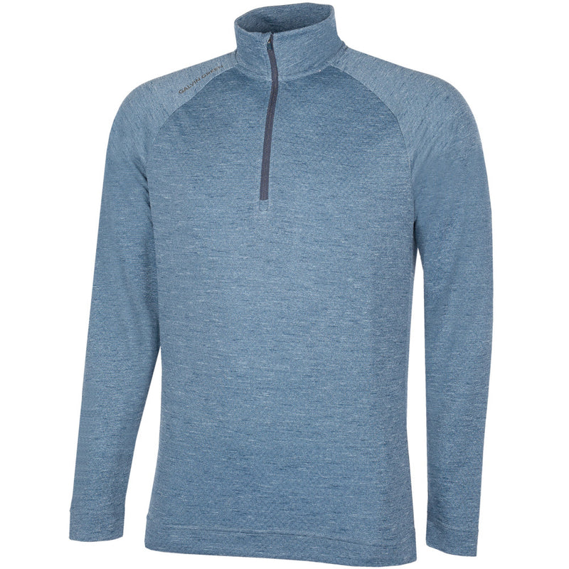 Galvin Green Dion 1/4 Zip Pullover - Blue Melange