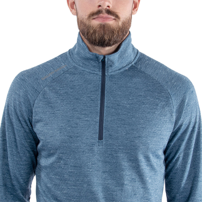 Galvin Green Dion 1/4 Zip Pullover - Blue Melange