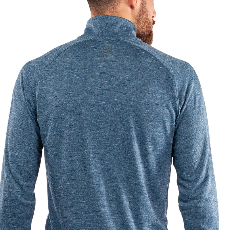 Galvin Green Dion 1/4 Zip Pullover - Blue Melange