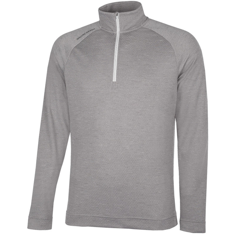 Galvin Green Dion 1/4 Zip Pullover - Grey Melange