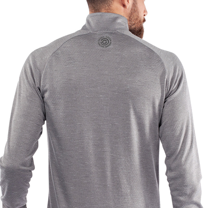 Galvin Green Dion 1/4 Zip Pullover - Grey Melange