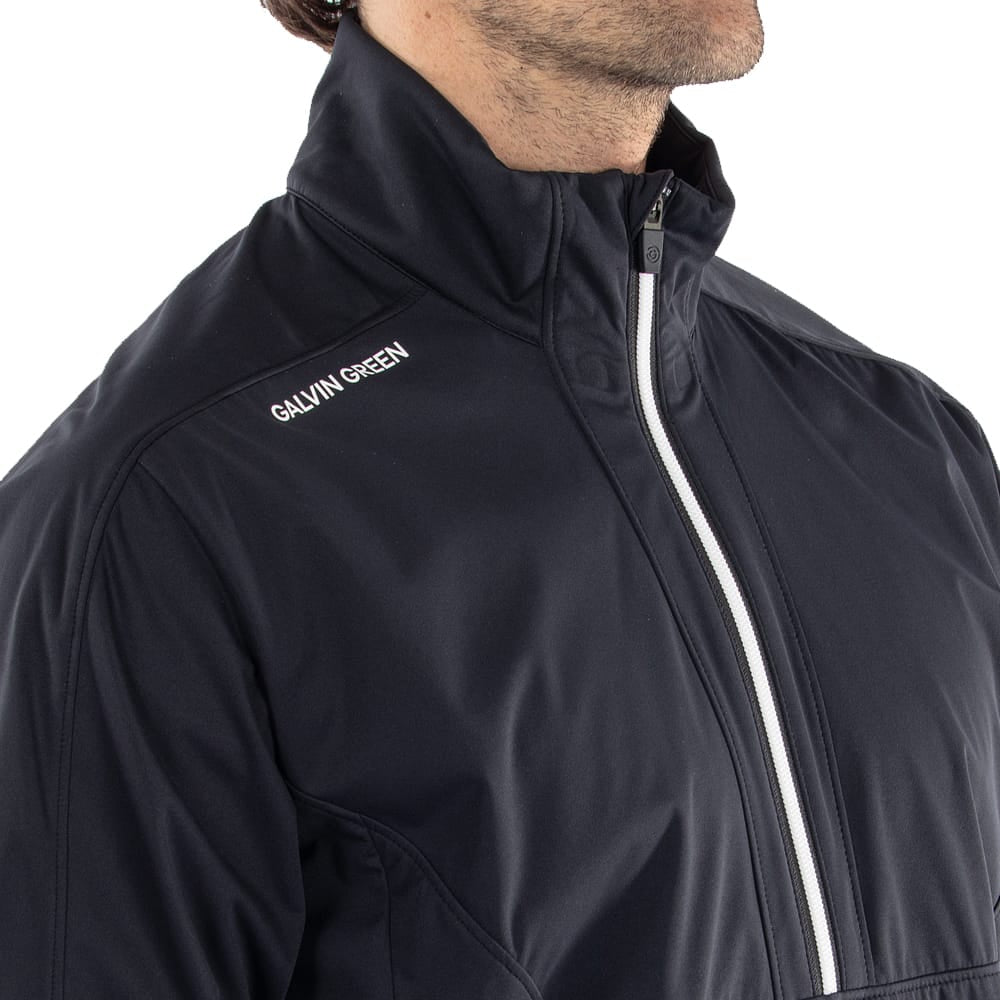 Lawrence Zip Galvin Green Lawrence Windstopper 1/4 Zip Pullover - Black/White