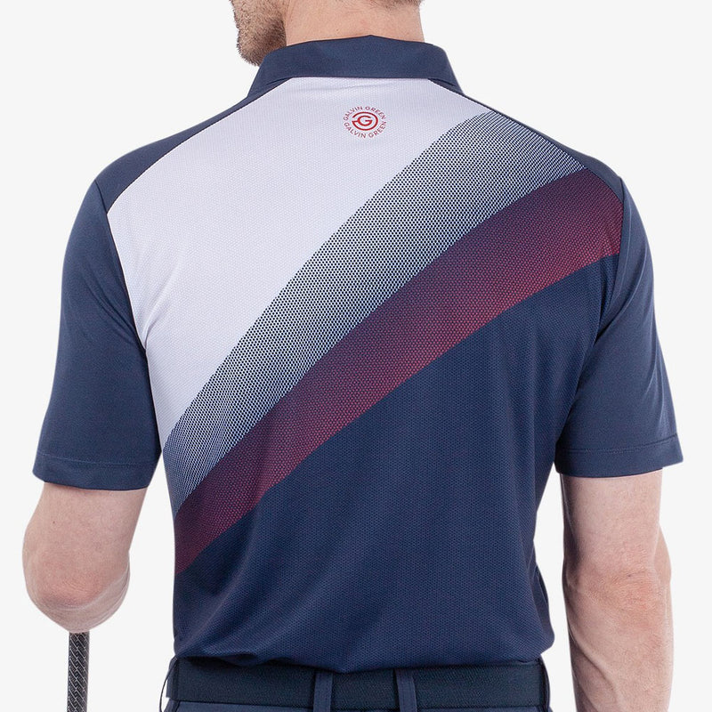 Galvin Green Macoy Polo Shirt - Navy/Red