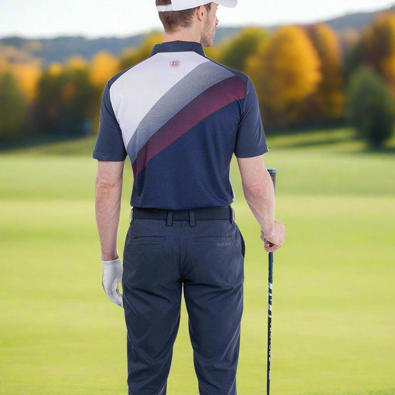 Galvin Green Macoy Polo Shirt - Navy/Red