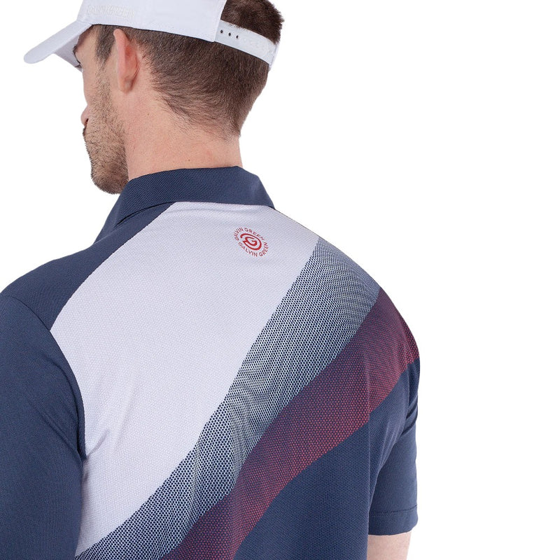 Galvin Green Macoy Polo Shirt - Navy/Red